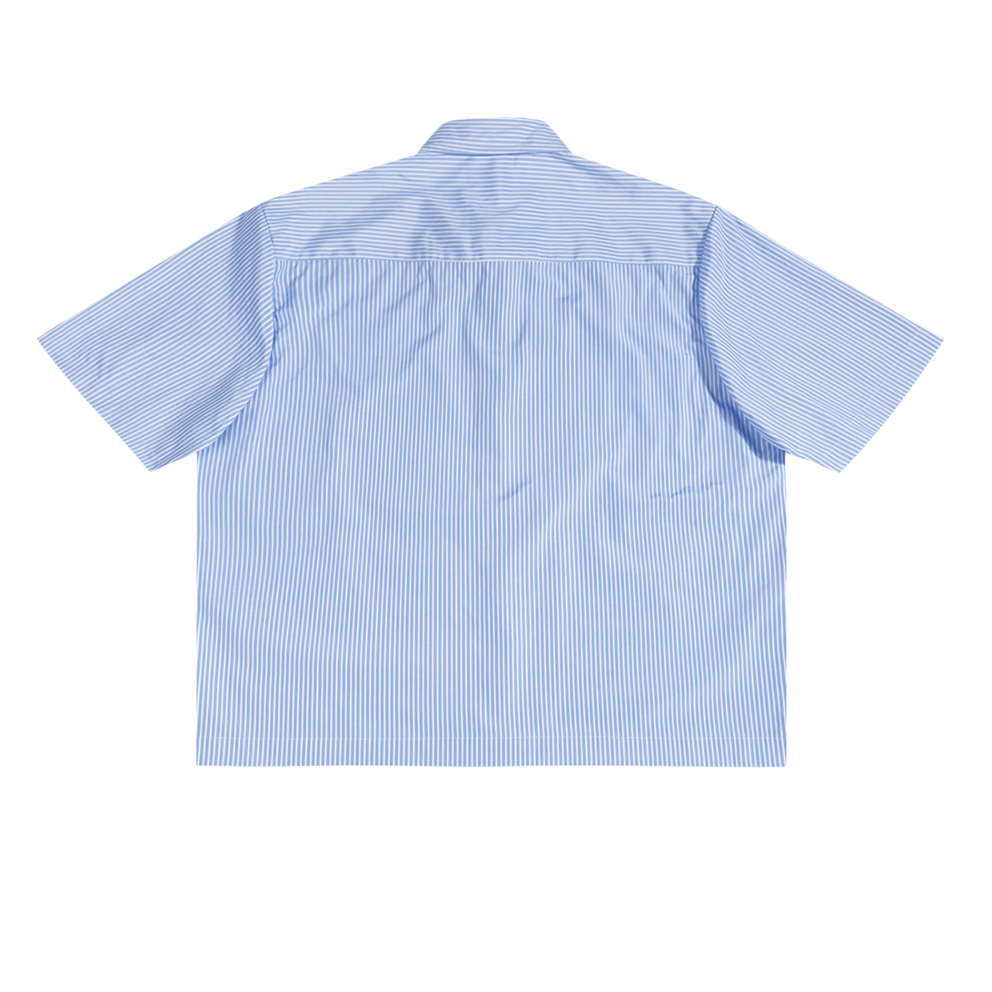 Tops,unisex,button up,collared,short sleeve,striped