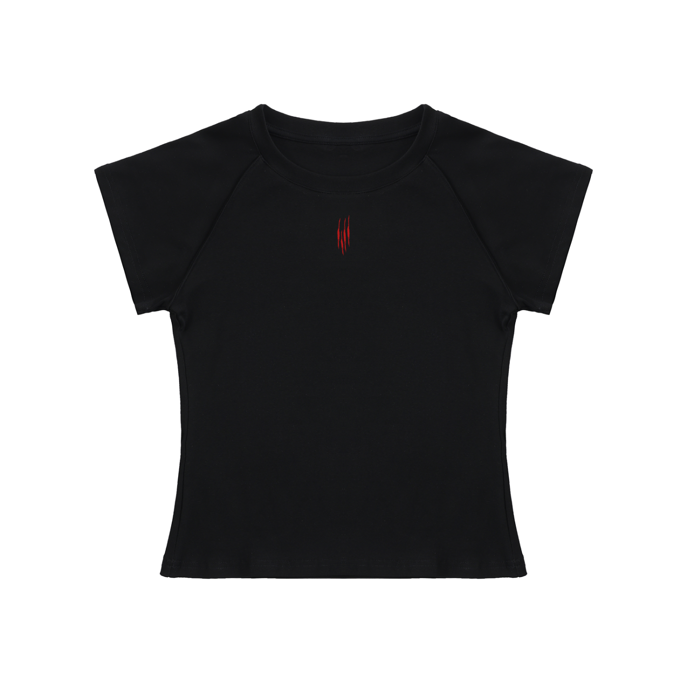 Solid Color Raglan Sleeve Bodycon Top