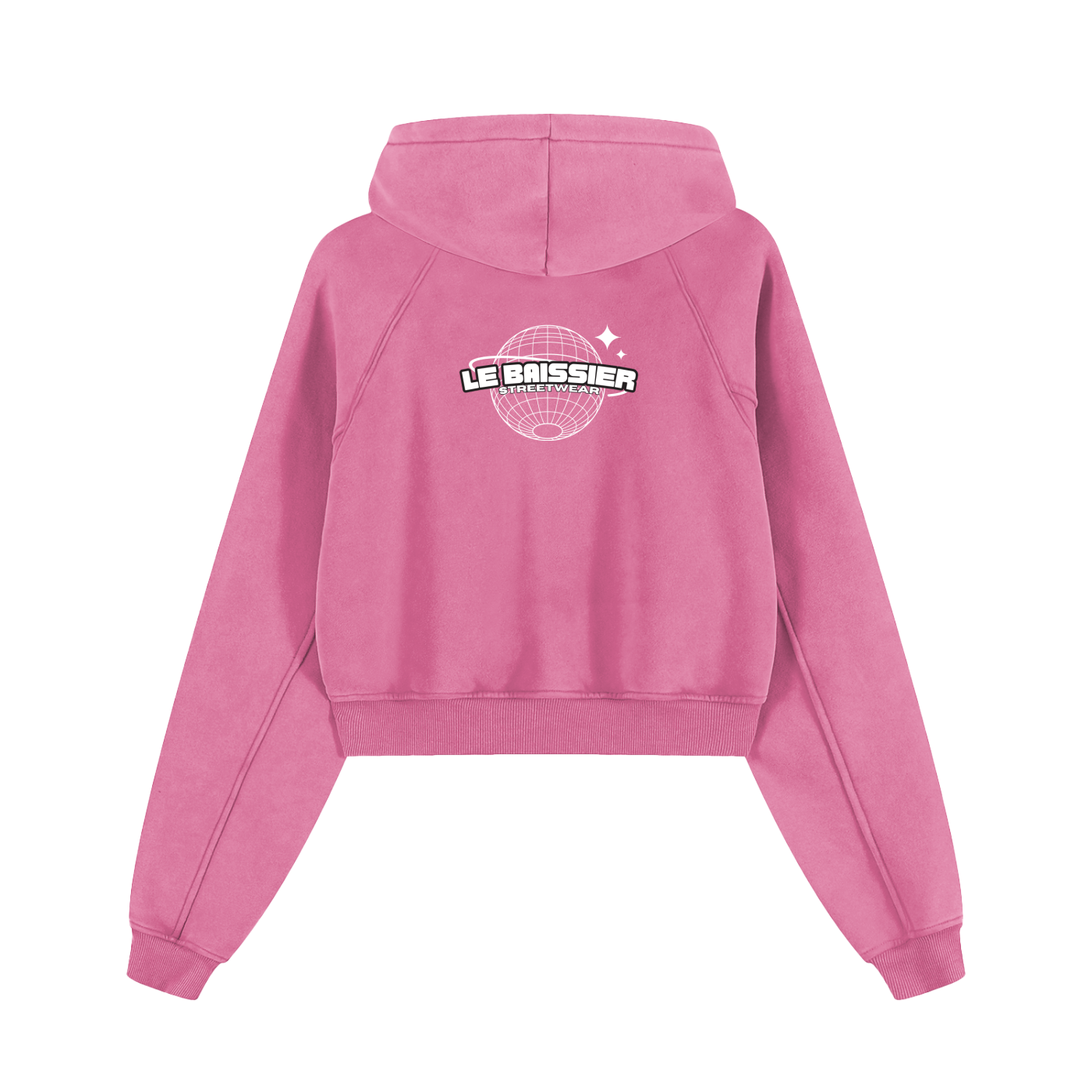 “LB GLOBAL” Cropped Hoodie