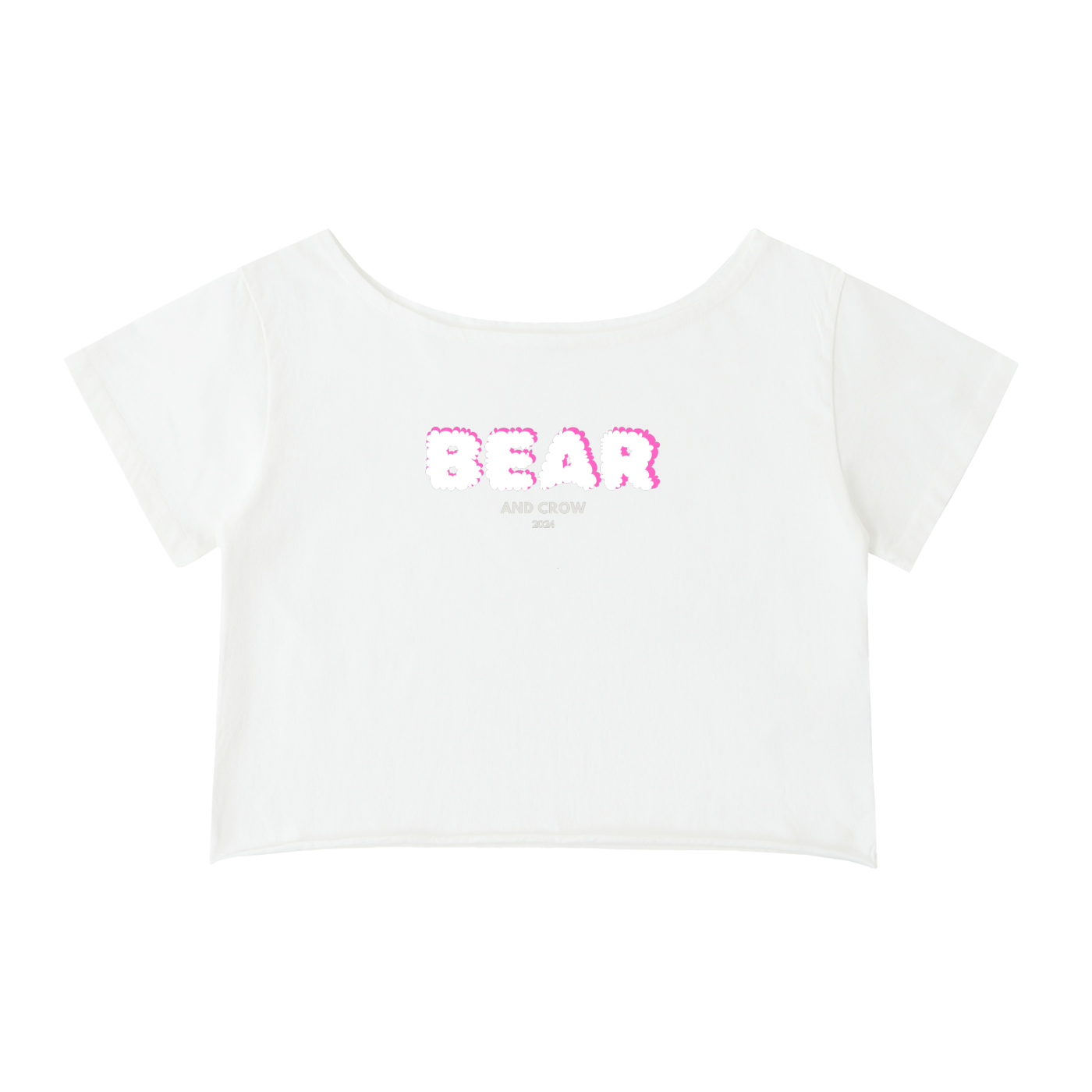 Off-Shoulder Rolled Hem Cotton T-Shirt