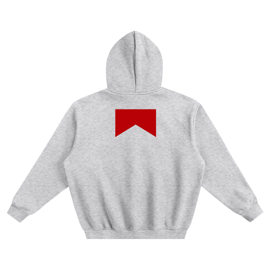 “Marlboro” Fleeced Boxy Hoodie