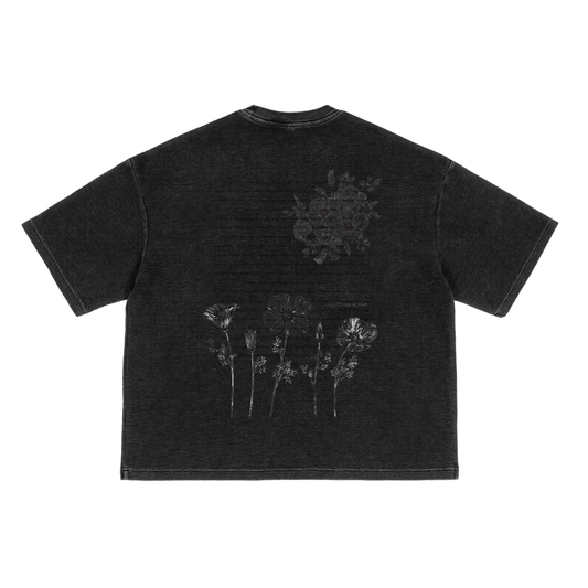 “Cali Poppy" Waffle-Texture T