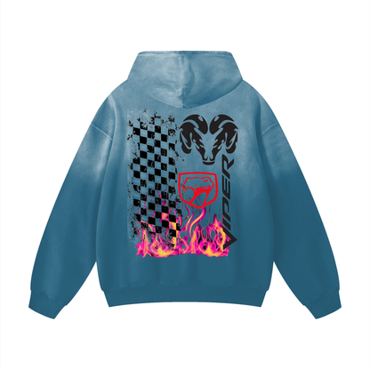 Hoodie,Tops,“Viper”,Sunfade,Oversized ,Racing