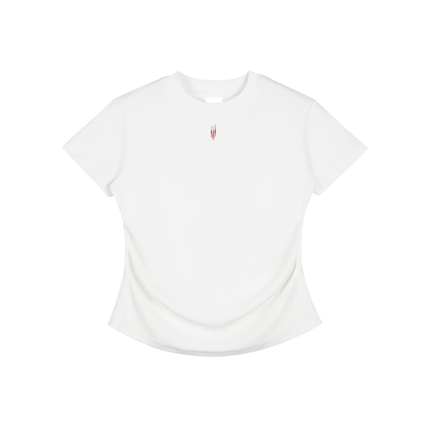 Vintaged-Wash Bodycon Cotton T-Shirt