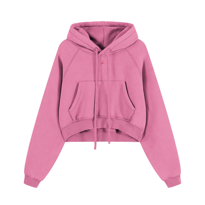 “LB GLOBAL” Cropped Hoodie