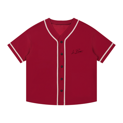 Contrast Piped Button-Up Jersey