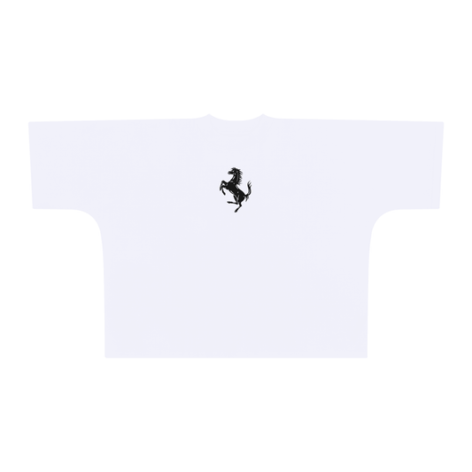 “Horses” Oversize One-piece Pattern Cut Boxy Tee