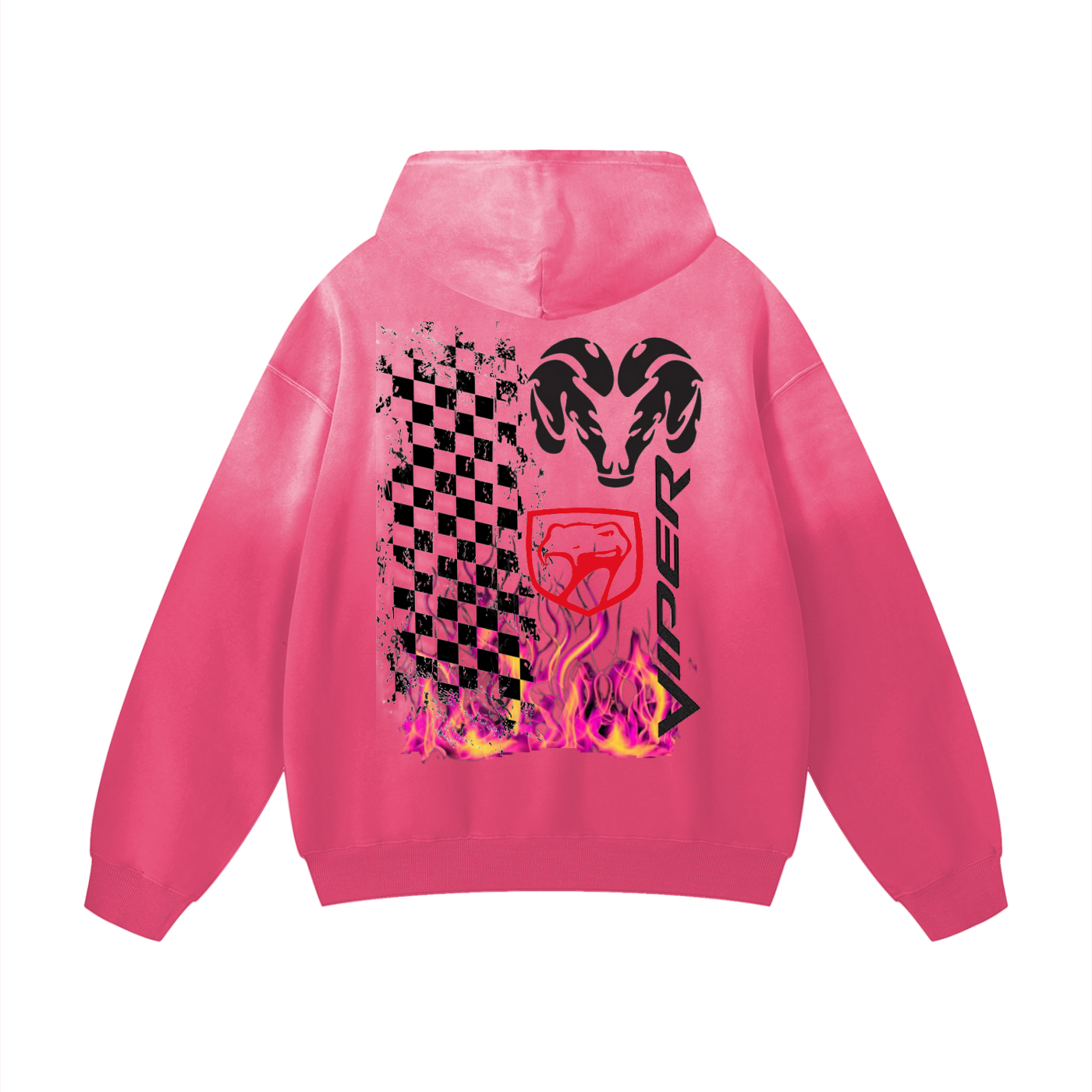 Hoodie,Tops,“Viper”,Sunfade,Oversized ,Racing