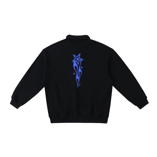 Heavyweight Polo-Collar Sweatshirt