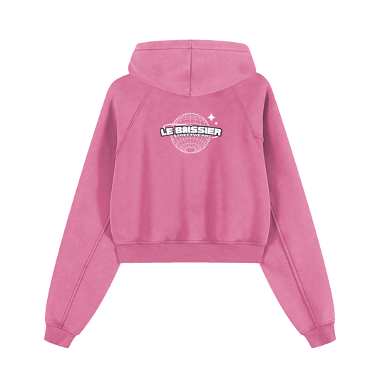 “LB GLOBAL” Cropped Hoodie