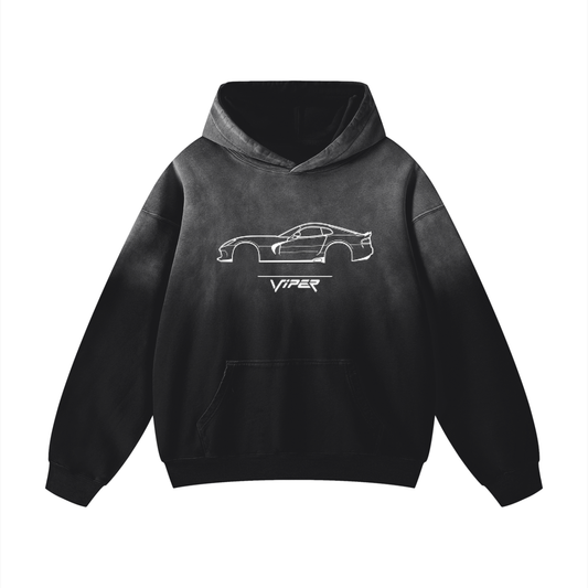 Hoodie,Tops,“Viper”,Sunfade,Oversized ,Racing