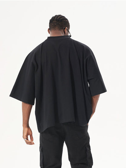 “Horses” Oversize One-piece Pattern Cut Boxy Tee
