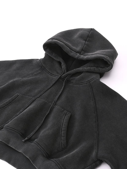 “LB GLOBAL” Cropped Hoodie