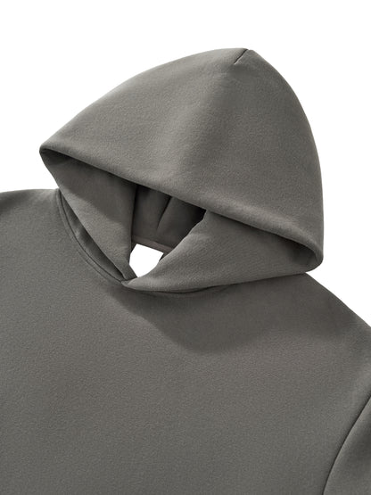 “Marlboro” Fleeced Boxy Hoodie