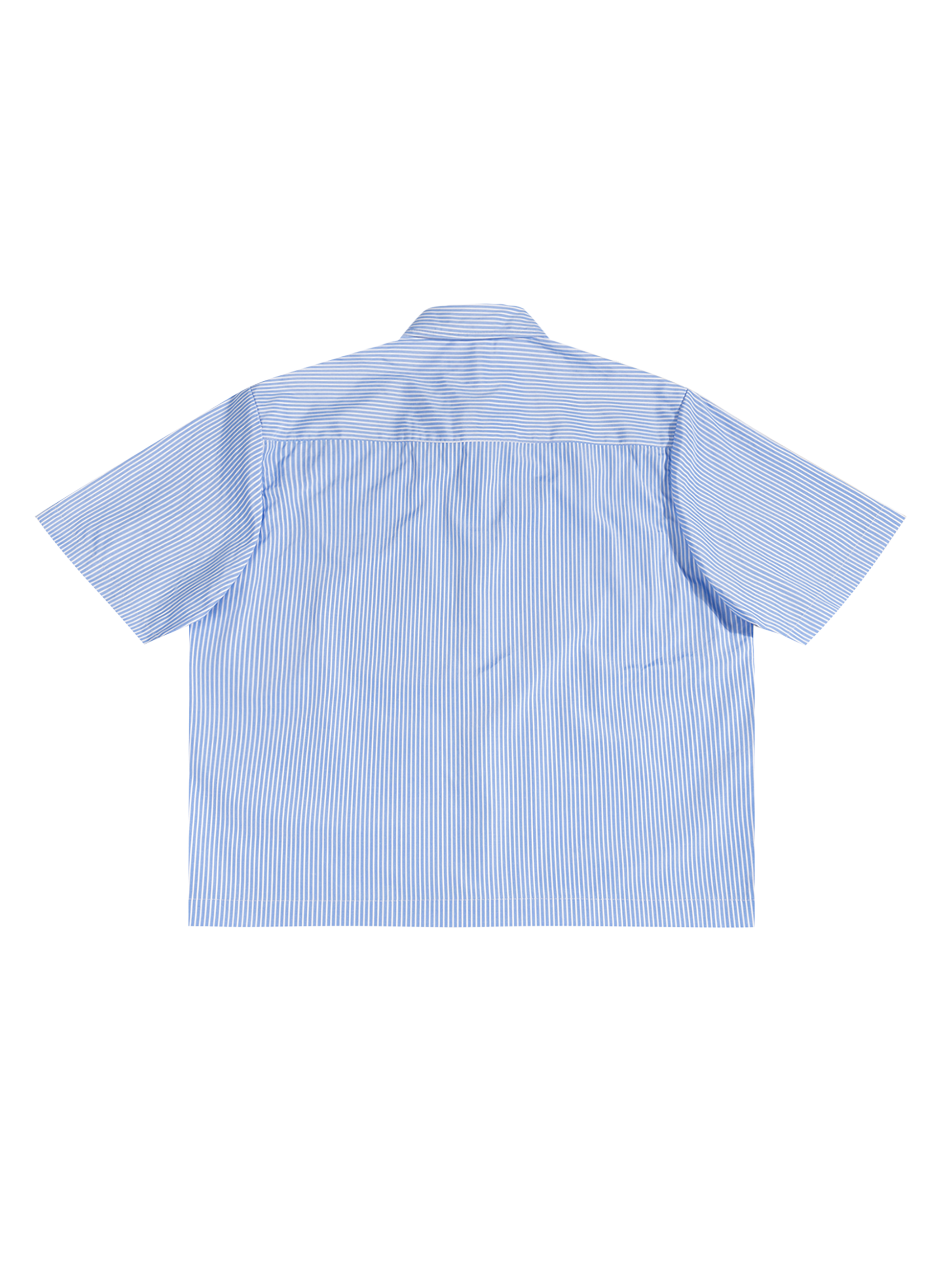 Tops,unisex,button up,collared,short sleeve,striped